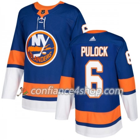 Adidas Maillot de Hockey New York Islanders Ryan Pulock 6 2017-2018 Royal Authentic - Homme